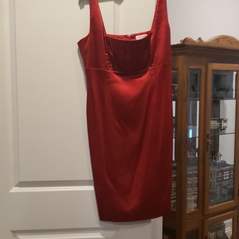 Sexy red cocktail dress